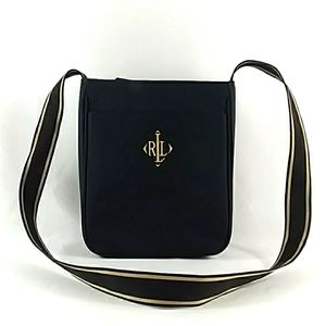 RALPH LAUREN MINI CANVAS STRUCTURED SHOULDER BAG